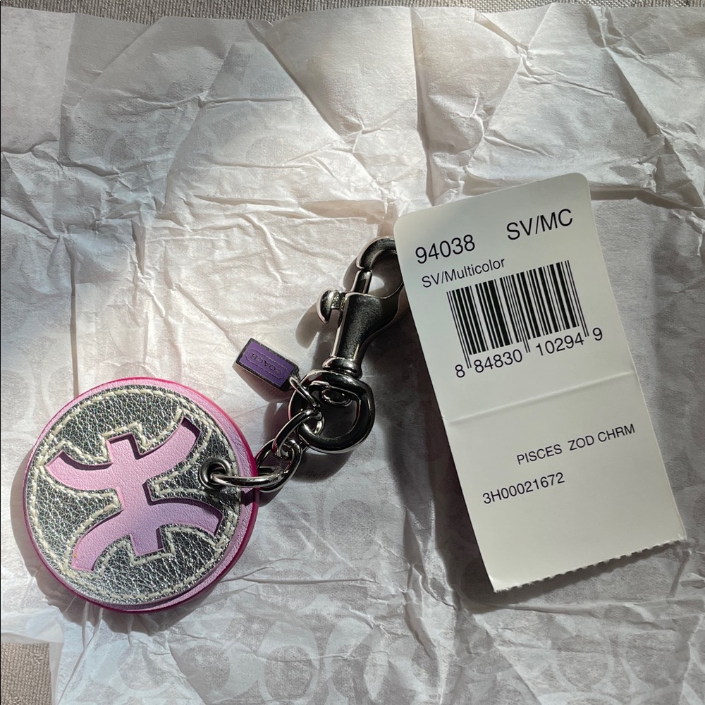 Tory Burch Multicolor Pisces Keychain